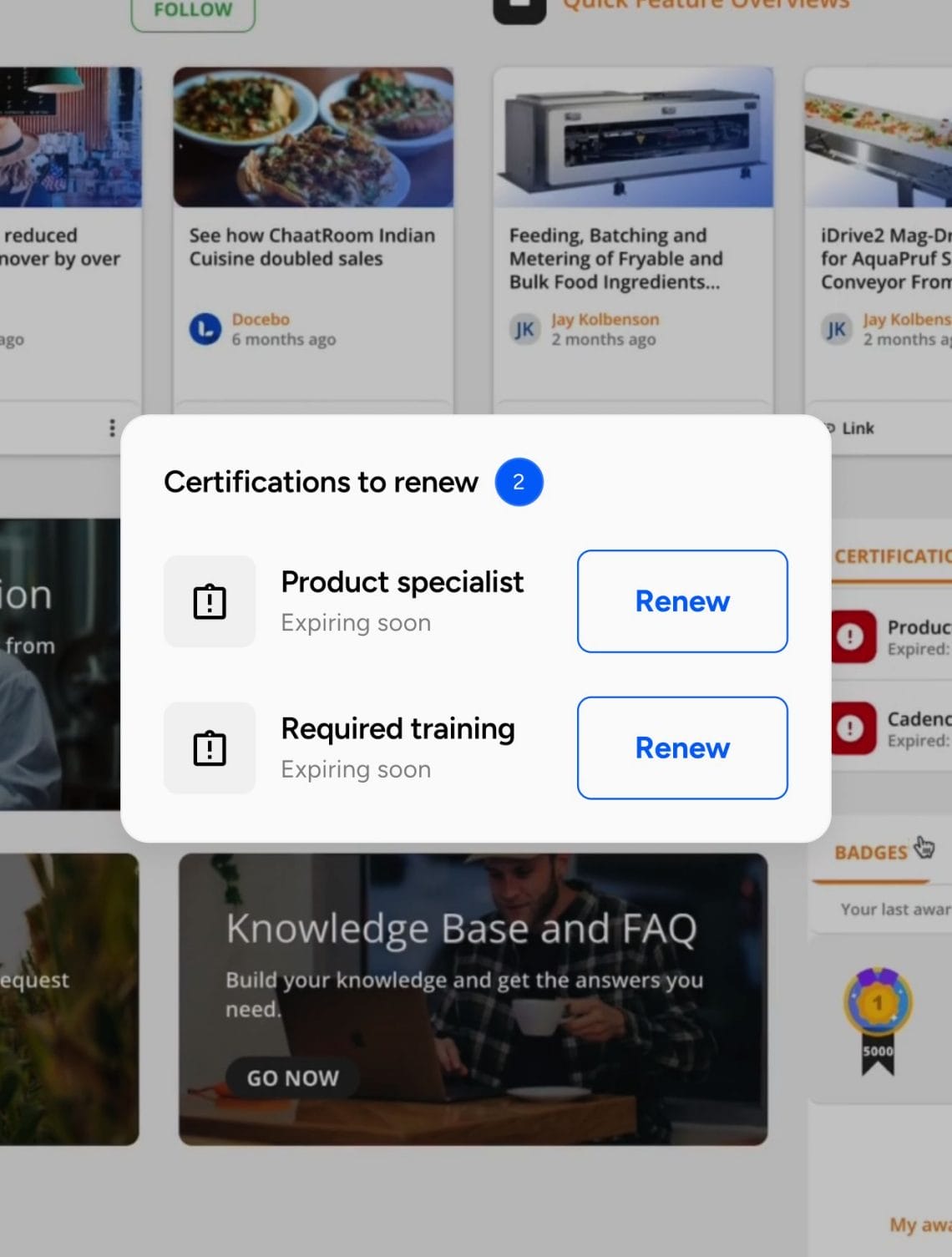 Master compliance and certifications