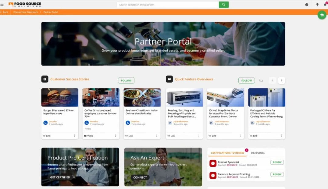 docebo lms partner portal